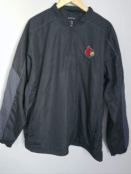 Sport-Tek Other - Sport-Tek Windbreaker Jacket XL Black Pullover Team Logo Lightweight Zip